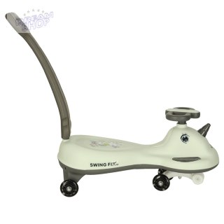 Jeździk grawitacyjny LED Swing FIX S1 skuter z rączką szary max 65kg