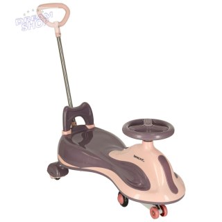 Jeździk grawitacyjny LED Swing FIX S2 skuter z rączką fioletowy max 100kg