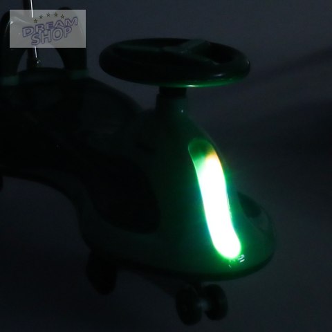 Jeździk grawitacyjny LED Swing FIX S2 skuter z rączką zielony max 100kg Jeździk grawitacyjny LED Swing FIX S2 skuter z rączką zielony max 100kg