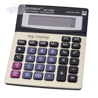 Kalkulator Biurowy Ronbon RB-1200V Duży Wyświetlacz 12-Cyfrowy