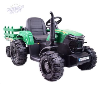 MEGA TRAKTOR AGRICULTURE Z PRZYCZEPĄ 2X200, 24V, SZYBKI SUPER JAKOSĆ/JC000B