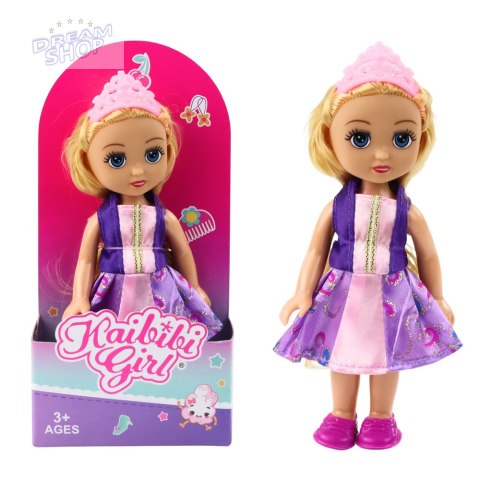 Mini Laleczka Księżniczka Korona Zdobiona Sukienka 17cm Mix Mini Laleczka Księżniczka Korona Zdobiona Sukienka 17cm Mix