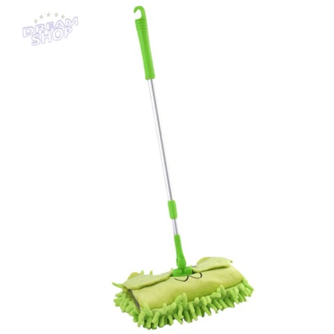 Mop Dla Dzieci Z Rączką Teleskopową Zwierzątko Zielony Mop Dla Dzieci Z Rączką Teleskopową Zwierzątko Zielony