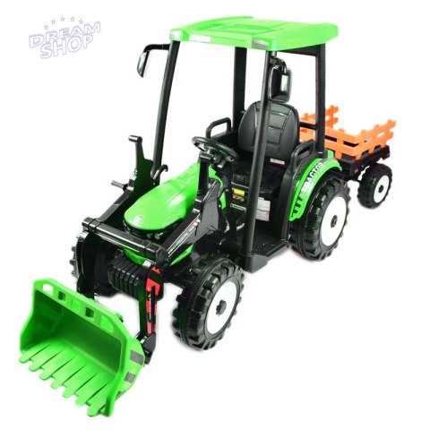 OLBRZYMI TRAKTOR NA AKUMULATOR Z PRZYCZEPĄ 24 V, 400W, PILOT/JS-3158B-24V
