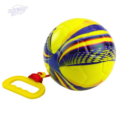 Piłka Piankowa Na Sznurku Ze Ściągaczem Uchwyt Żółta 14cm Piłka Piankowa Na Sznurku Ze Ściągaczem Uchwyt Żółta 14cm