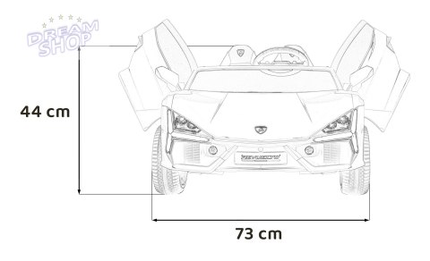 Pojazd Lamborghini Revuelto XL STRONG Różowy Pojazd Lamborghini Revuelto XL STRONG Różowy