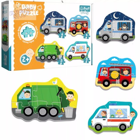 Puzzle Baby pojazdy i zawody 2+ Trefl 36071