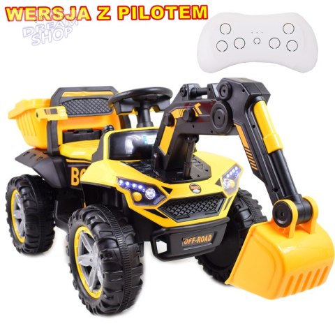 WIELKA KOPARKA+WYWROTKA NA AKUMULATOR, PEŁNA ELEKTRYKA, PILOT, FUNKCJA BUJANIA/YW1888 WIELKA KOPARKA+WYWROTKA NA AKUMULATOR, PEŁNA ELEKTRYKA, PILOT, FUNKCJA BUJANIA/YW1888