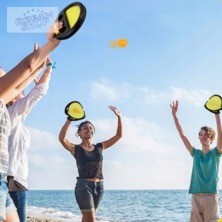 WOOPIE Catch Ball Gra Zręcznościowa Rzucaj Łap Dla Dwojga 2x Paletki+ 4 Piłki