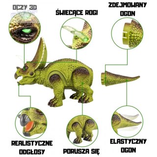 WOOPIE Dinozaur Zdalnie Sterowany RC Robot Triceratops