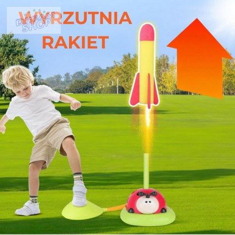 WOOPIE Gra Zręcznościowa 3w1 Wyrzutnia Rakiet Skakanka Rzut do Celu Biedronka
