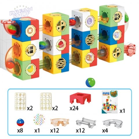 WOOPIE Tor Kulkowy Kulodrom Zestaw Konstrukcyjny Klocki 3D WOOPIE Tor Kulkowy Kulodrom Zestaw Konstrukcyjny Klocki 3D