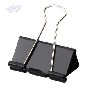 Zestaw Uniwersalne Klipsy Biurowe Stal Sprężynowa Czarny 51mm 12szt