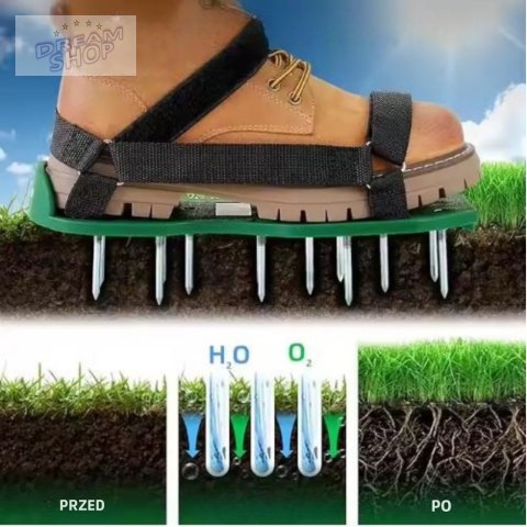 Aerator Wertykulator Nakładki Na Buty Z Kolcami Do Trawy