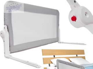 Barierka osłona ochronna do łóżka otwierana 200 cm szara