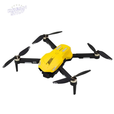 Dron D11 Zdalnie Sterowany Kamera HD WIFI Sterowanie Gestami Pilot Żółty Dron D11 Zdalnie Sterowany Kamera HD WIFI Sterowanie Gestami Pilot Żółty