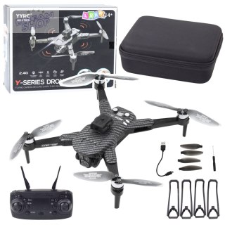 Dron Y329 Kamera HD WIFI Światła LED Aplikacja Czarny Karbonowy