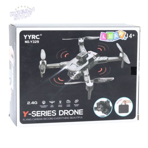 Dron Y329 Kamera HD WIFI Światła LED Aplikacja Czarny Karbonowy Dron Y329 Kamera HD WIFI Światła LED Aplikacja Czarny Karbonowy
