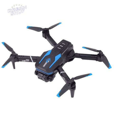 Dron Zdalnie Sterowany LU800 Kamera Światła LED Niebieski Dron Zdalnie Sterowany LU800 Kamera Światła LED Niebieski