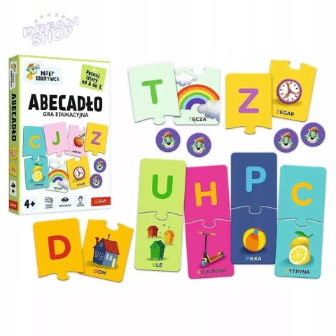 Gra dla dzieci edukacyjna mały odkrywca Abecadło 4+Trefl 02811 Gra dla dzieci edukacyjna mały odkrywca Abecadło 4+Trefl 02811