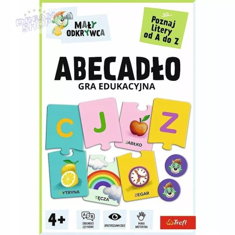 Gra dla dzieci edukacyjna mały odkrywca Abecadło 4+Trefl 02811 Gra dla dzieci edukacyjna mały odkrywca Abecadło 4+Trefl 02811