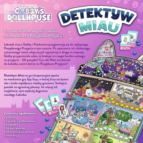 Gra planszowa rodzinna Detektyw Miau Koci domek Gabi Trefl 02695 Gra planszowa rodzinna Detektyw Miau Koci domek Gabi Trefl 02695