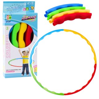 Hula-hop Z Wypustkami Składane Kolorowe 8 Części 60cm