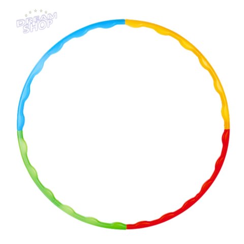 Hula-hop Z Wypustkami Składane Kolorowe 8 Części 60cm Hula-hop Z Wypustkami Składane Kolorowe 8 Części 60cm