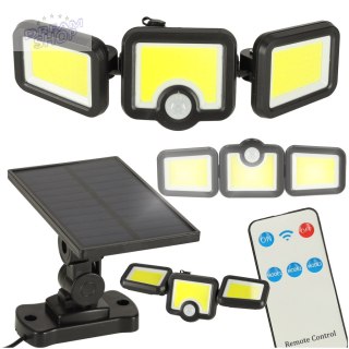 Lampa solarna LED 3w1 z czujnikiem ruchu zmierzchu