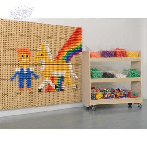 MASTERKIDZ Regał na Kółka - 3 Półki Na Akcesoria Do Tablicy STEM MASTERKIDZ Regał na Kółka - 3 Półki Na Akcesoria Do Tablicy STEM