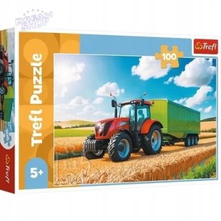 Puzzle 100 Traktor z przyczepą TREFL /Trefl 16494