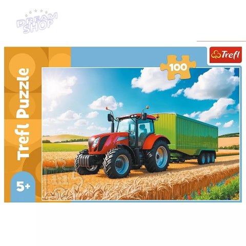 Puzzle 100 Traktor z przyczepą TREFL /Trefl 16494 Puzzle 100 Traktor z przyczepą TREFL /Trefl 16494