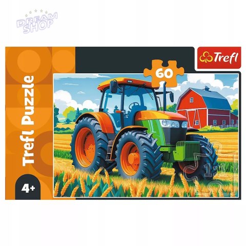 Puzzle 60 el. Pojazd rolnika traktor Trefl 16492 Puzzle 60 el. Pojazd rolnika traktor Trefl 16492