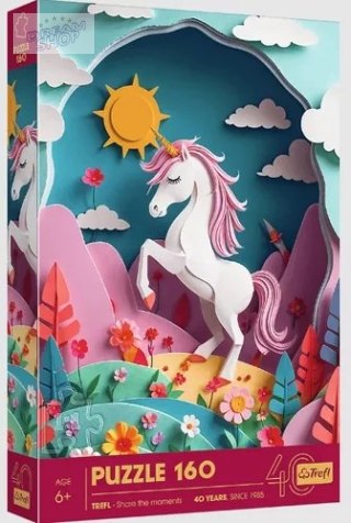 Puzzle z efektem 3D 160 el. 40-lecie Jednorożec Trefl 40047