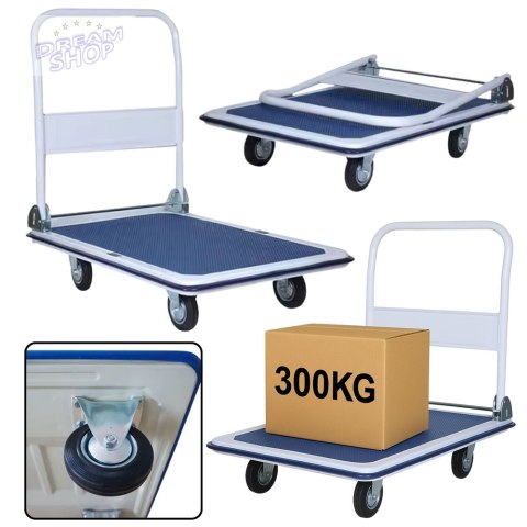 Wózek Platformowy Transportowy Magazynowy Do 300kg