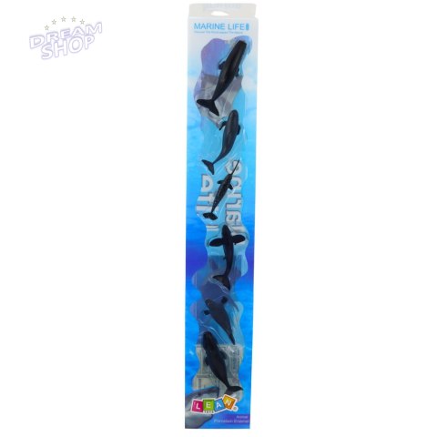 Zestaw Mini Figurek Zwierzęta Morskie Ssaki Orka Fotka Delfin 6-8cm 6szt