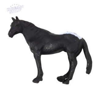 Zestaw Mini Figurki Konie Rasy Brązowy Czarny Szary 5-6cm 6szt