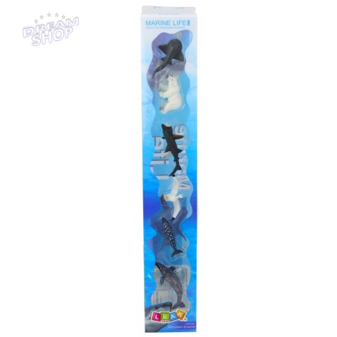 Zestaw Mini Figurki Zwierzęta Morskie Przybrzeżne Mewa Rekin 6-8cm 6szt Zestaw Mini Figurki Zwierzęta Morskie Przybrzeżne Mewa Rekin 6-8cm 6szt