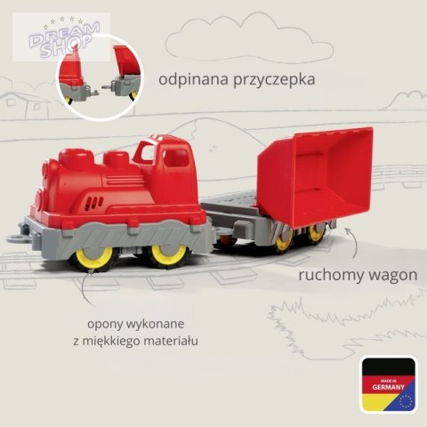 BIG Pociąg Towarowy Wagon z Wywrotką Zabawka do Pasku BIG Pociąg Towarowy Wagon z Wywrotką Zabawka do Pasku