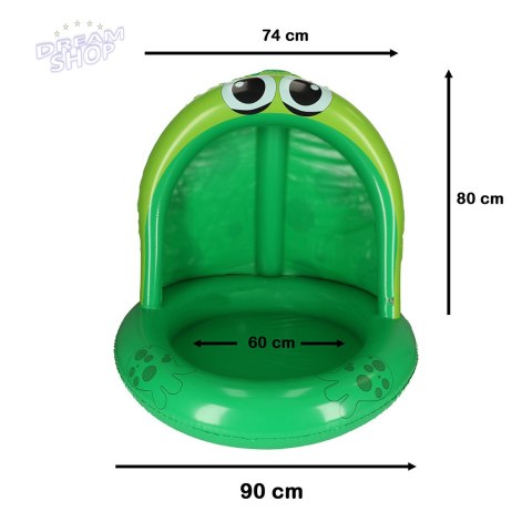Basen dmuchany ponton z daszkiem żaba żabka 95cm Basen dmuchany ponton z daszkiem żaba żabka 95cm