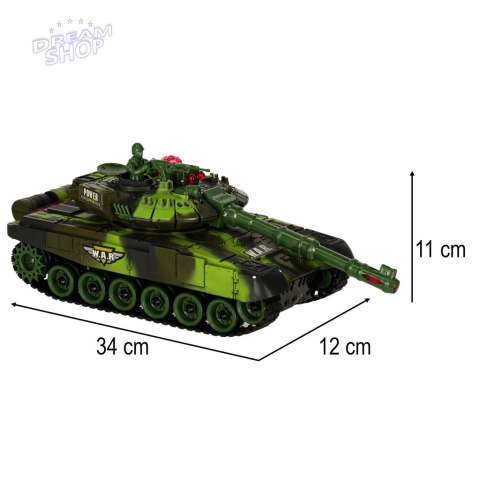 Czołg RC War Tank 9993 2.4 GHz kamuflaż leśny