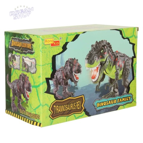 Dinozaur T-REX elektroniczny chodzi ryczy zielony