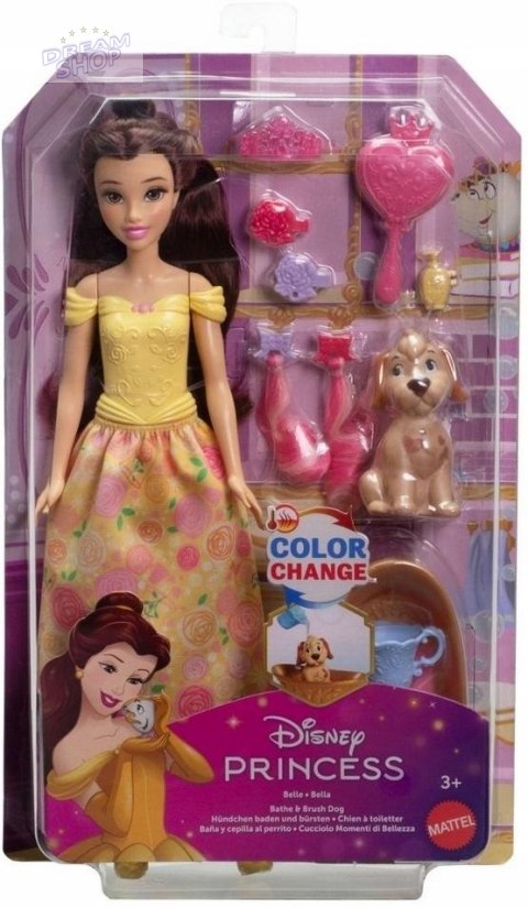Disney Princess Bella i piesek Zestaw Kąpiel Disney Princess Bella i piesek Zestaw Kąpiel