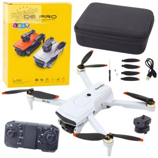 Dron D6 PRO Kamera Światła LED Aplikacja Jasnoszary