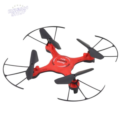 Dron Y20 UFO Zdalnie Sterowany Światła Obrót 360° Czerwony Dron Y20 UFO Zdalnie Sterowany Światła Obrót 360° Czerwony