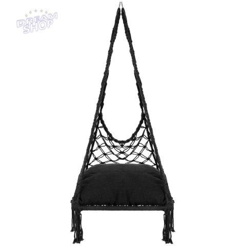 HAMAK AŻUROWY FOTEL WISZĄCY 60x60x120CM Z PODUSZKĄ CIEMNO SZARY HAMAK AŻUROWY FOTEL WISZĄCY 60x60x120CM Z PODUSZKĄ CIEMNO SZARY