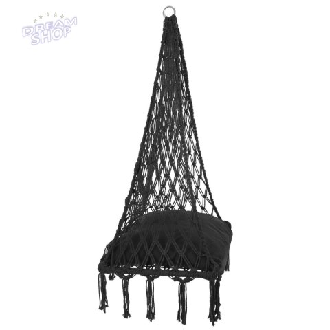 HAMAK AŻUROWY FOTEL WISZĄCY 60x60x120CM Z PODUSZKĄ CIEMNO SZARY HAMAK AŻUROWY FOTEL WISZĄCY 60x60x120CM Z PODUSZKĄ CIEMNO SZARY