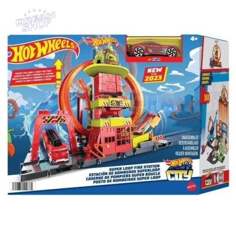 Hot Wheels City Remiza strażacka z superpętlą Hot Wheels City Remiza strażacka z superpętlą