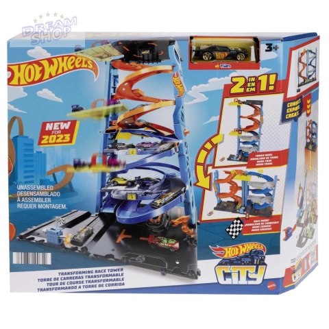 Hot Wheels City Wyścigowa wieża z transformacją Hot Wheels City Wyścigowa wieża z transformacją