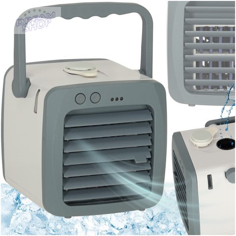 Klimatyzator klimator przenośny wentylator biurkowy USB biały